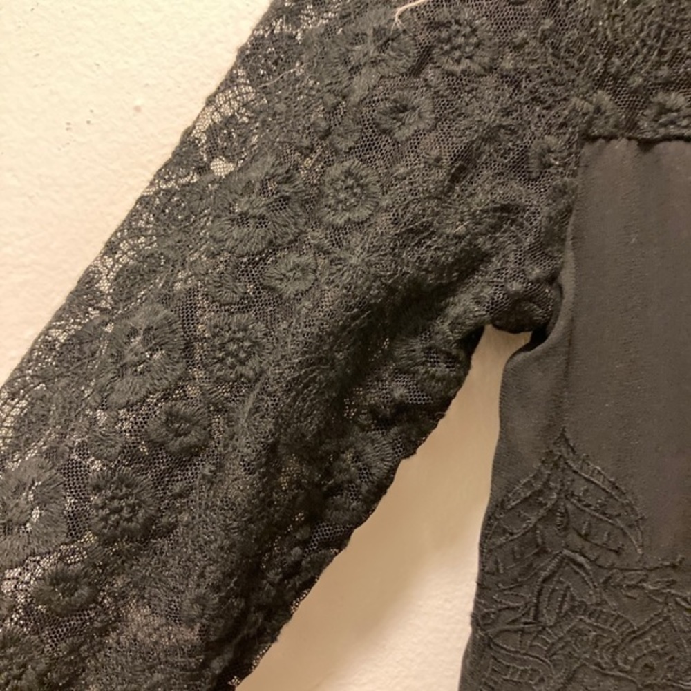 NWT Desigual XS Black Lace Blouse - Picture 7 of 12